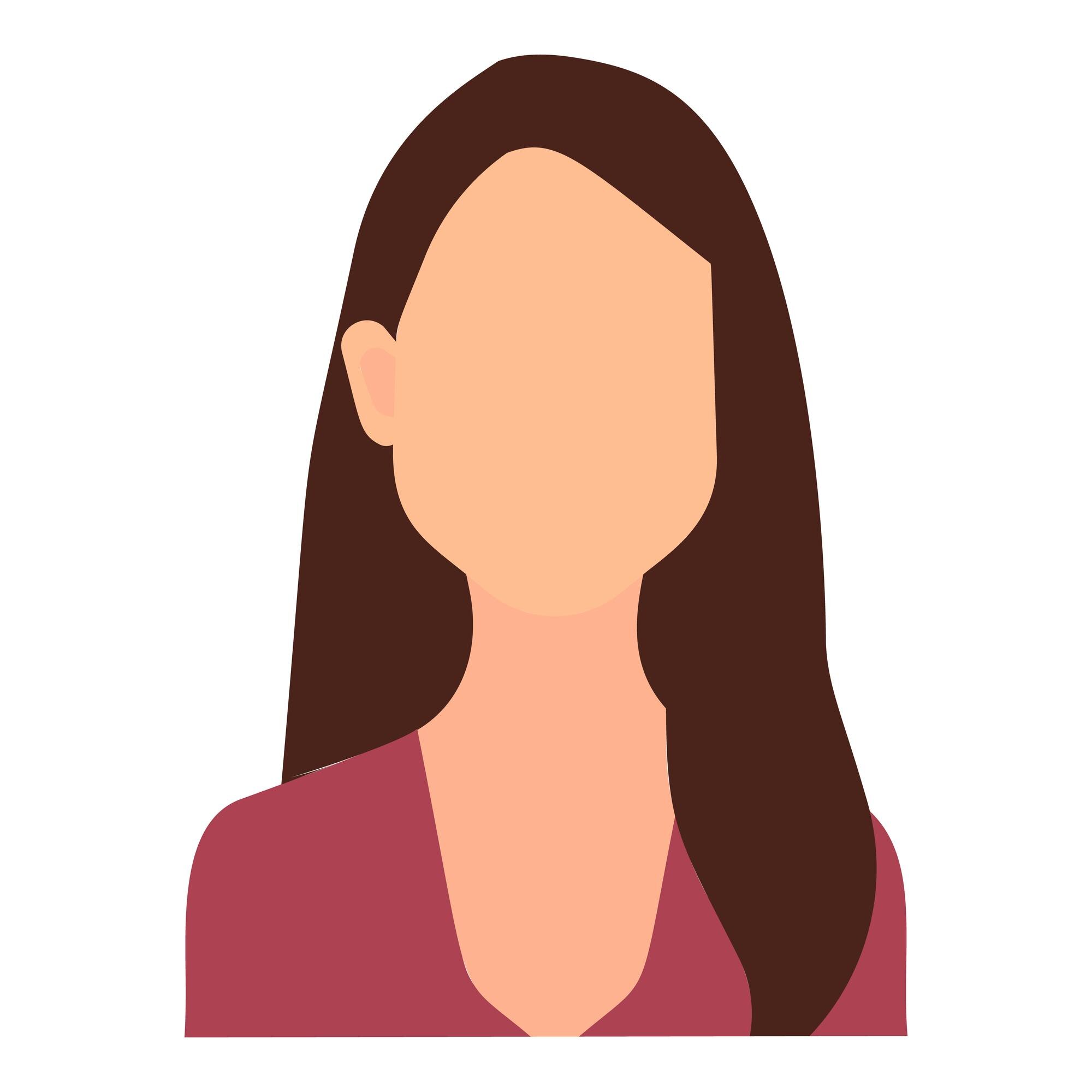 a female avatar vector